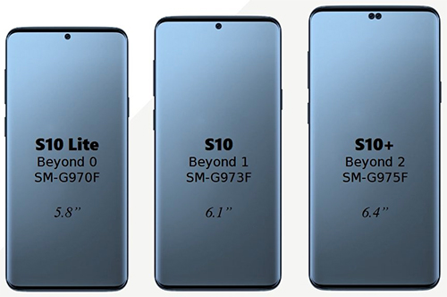 Bộ ba smartphone dòng Galaxy S10 lộ diện