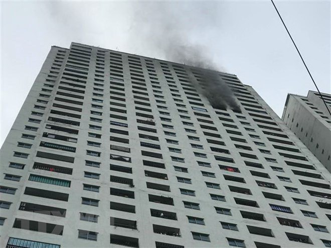 Hỏa hoạn tại tầng 31 chung cư Linh Đàm, chưa xác định thương vong