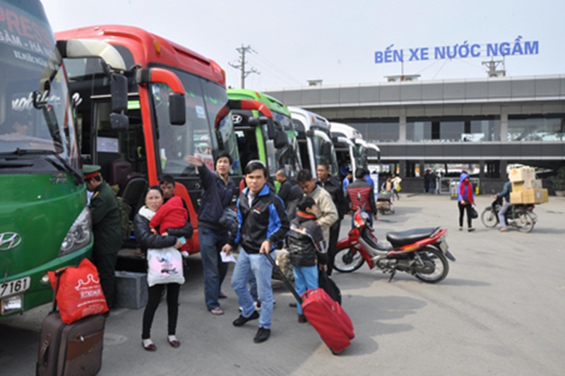 Hà Nội tăng cường hơn 3.000 lượt xe khách dịp Tết