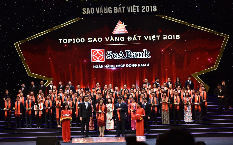 SeaBank nhận giải thưởng Sao vàng Đất Việt và thương hiệu dẫn đầu VN