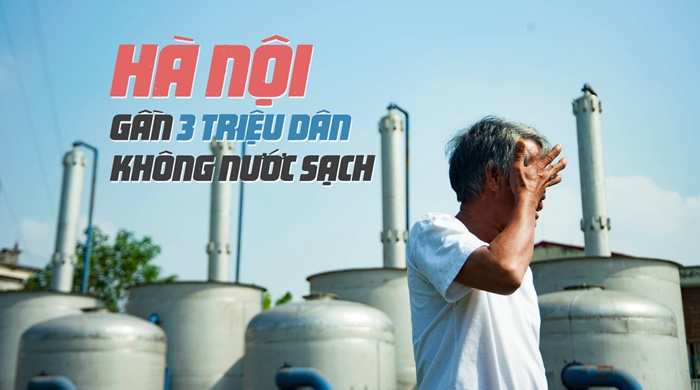 Hà Nội, gần 3 triệu người dân không có nước sạch