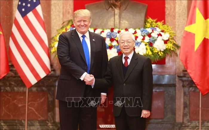 Tổng Bí thư, Chủ tịch nước Nguyễn Phú Trọng tiếp Tổng thống Trump