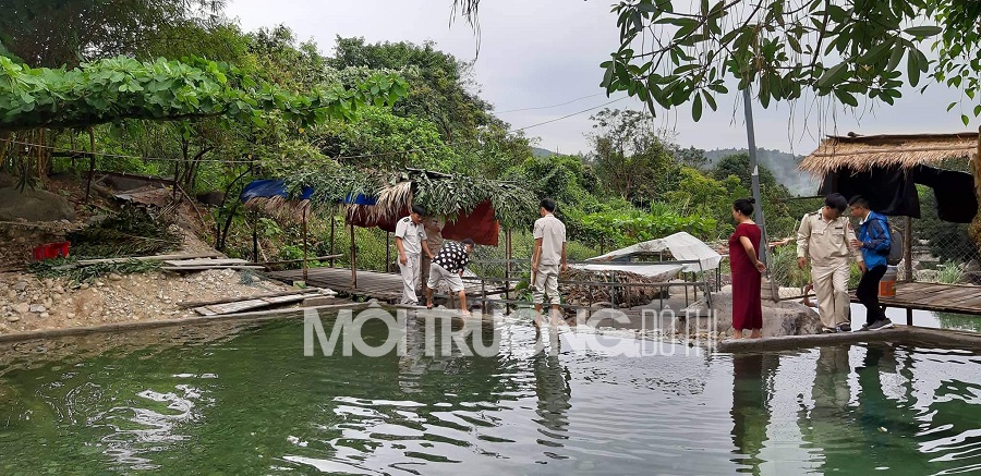 Đà Nẵng: Tháo dỡ phần xây dựng trái phép tại khu du lịch Suối Lương