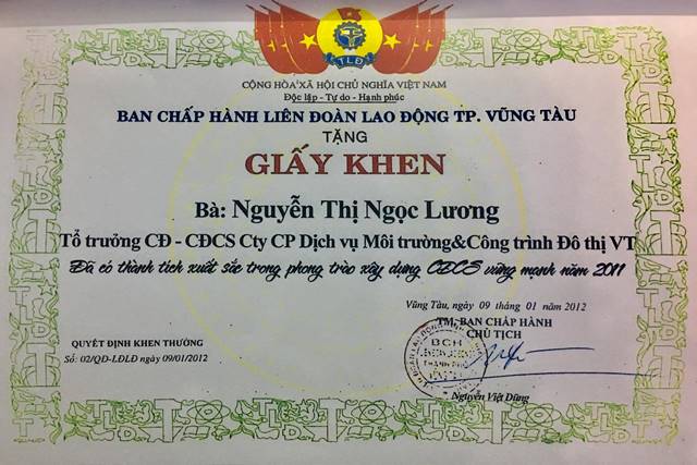 Chị Nguyễn Thị Ngọc Lương - một tổ trưởng công đoàn gương mẫu