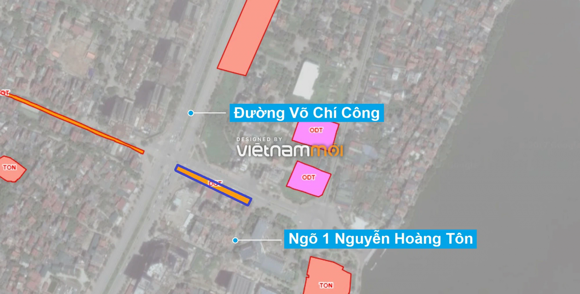 Những khu đất sắp thu hồi để mở đường ở quận Tây Hồ, Hà Nội (phần 1) - Ảnh 1.