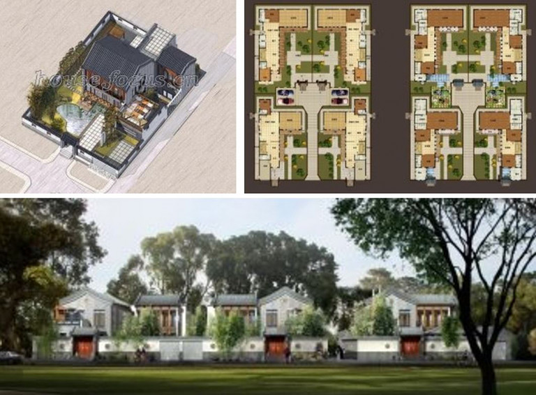 Mô hình thiết kế nghiên cứu nhà ở thấp tầng đô thị đề xuất áp dụng kế thừa mô hình nhà ở truyền thống