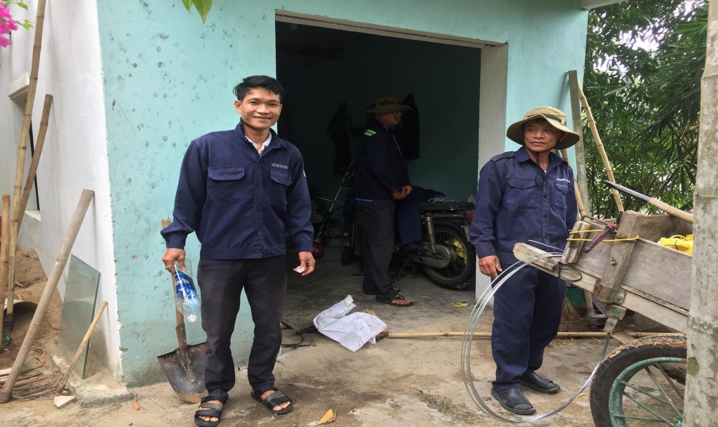 Công việc thường ngày của các anh công nhân thoát nước và xử lý nước thải Trạm XLNT Ngũ Hành Sơn