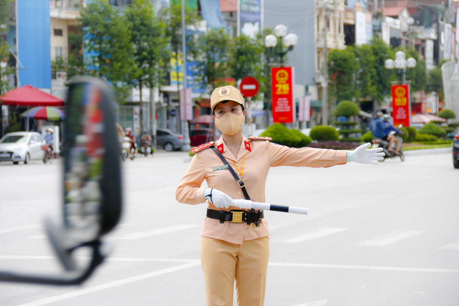 Bóng hồng trong lực lượng Cảnh sát giao thông tỉnh Bắc Giang
