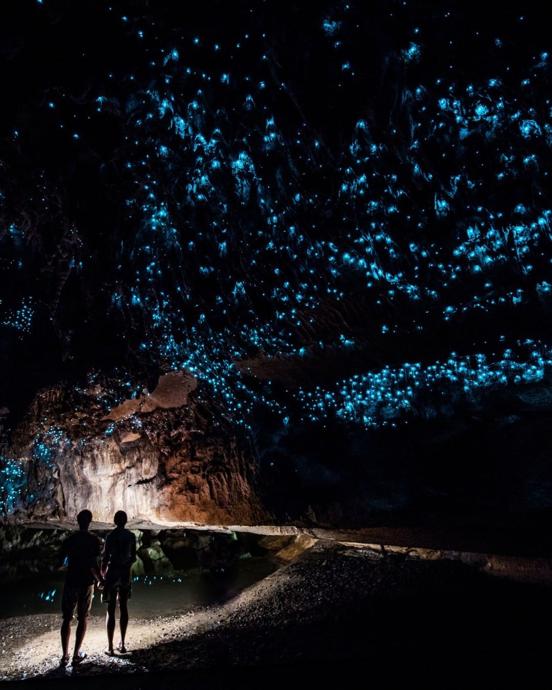 Hang động Waitomo được ví như 'dải thiên hà trên mặt đất'. Ảnh: @trvlr_fr