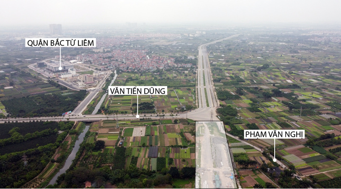 Dự án đường Tây Thăng Long đoạn Văn Tiến Dũng - Phạm Văn Đồng hiện ra sao?