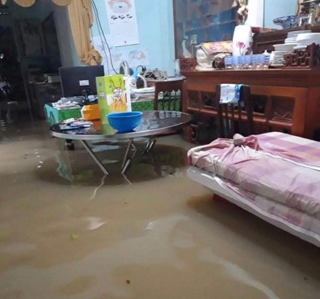 Nước lũ dâng cao ở Quảng Ngãi, hàng trăm nhà dân chìm trong biển nước ảnh 4