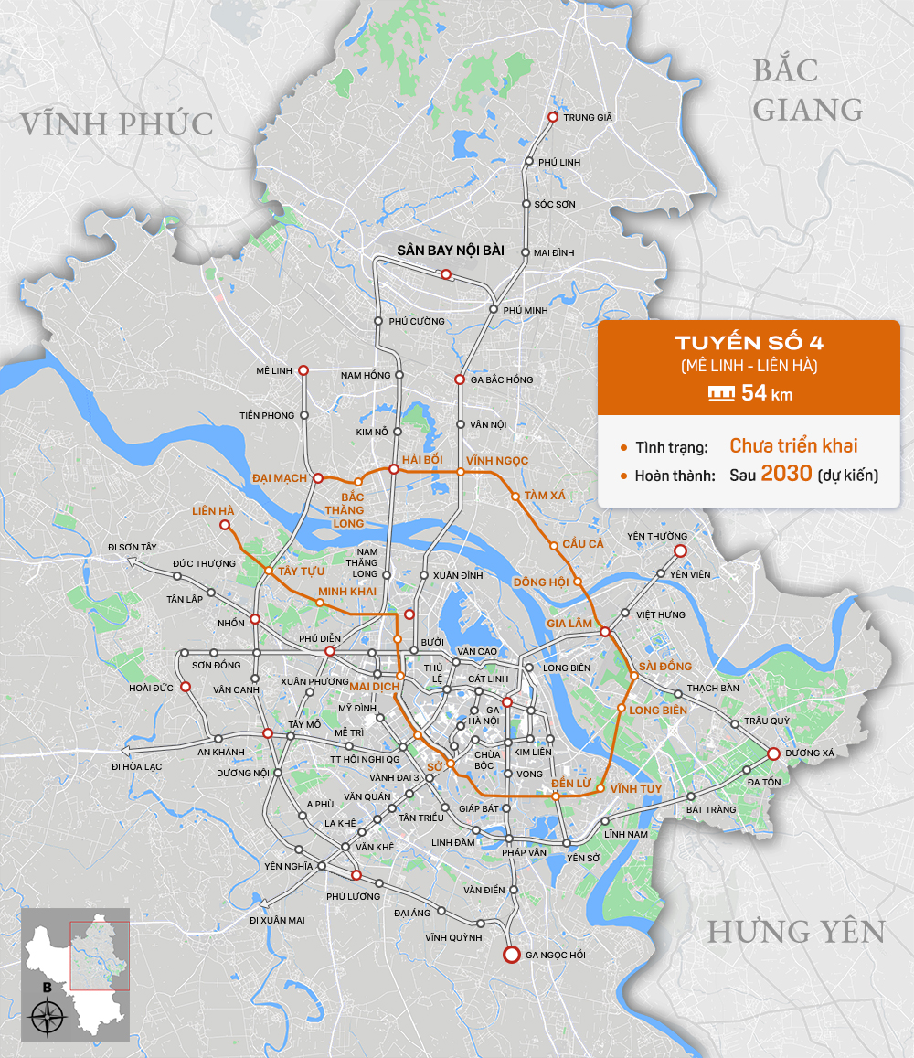 Bức tranh đường sắt đô thị Hà Nội: Hoàn thành hai tuyến, 7 tuyến còn lại chưa được triển khai - Ảnh 9.