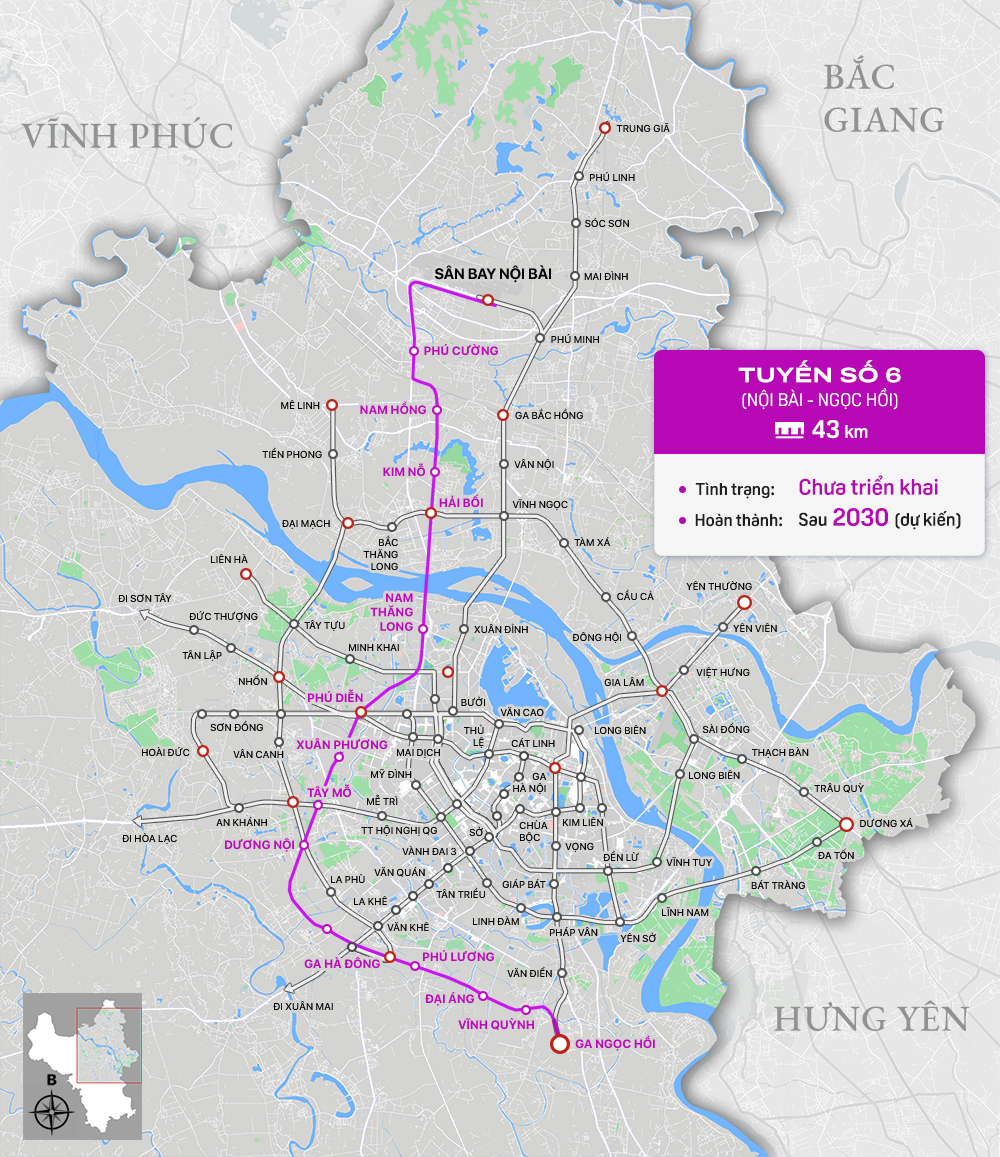 Bức tranh đường sắt đô thị Hà Nội: Hoàn thành hai tuyến, 7 tuyến còn lại chưa được triển khai - Ảnh 11.