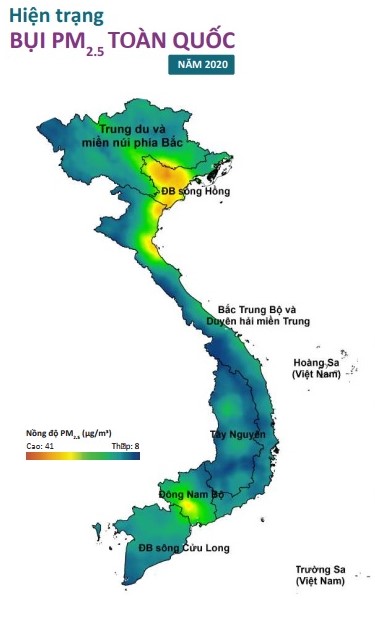 Báo cáo đầy đủ về hiện trạng bụi PM2.5 tại Việt Nam giai đoạn 2019-2020