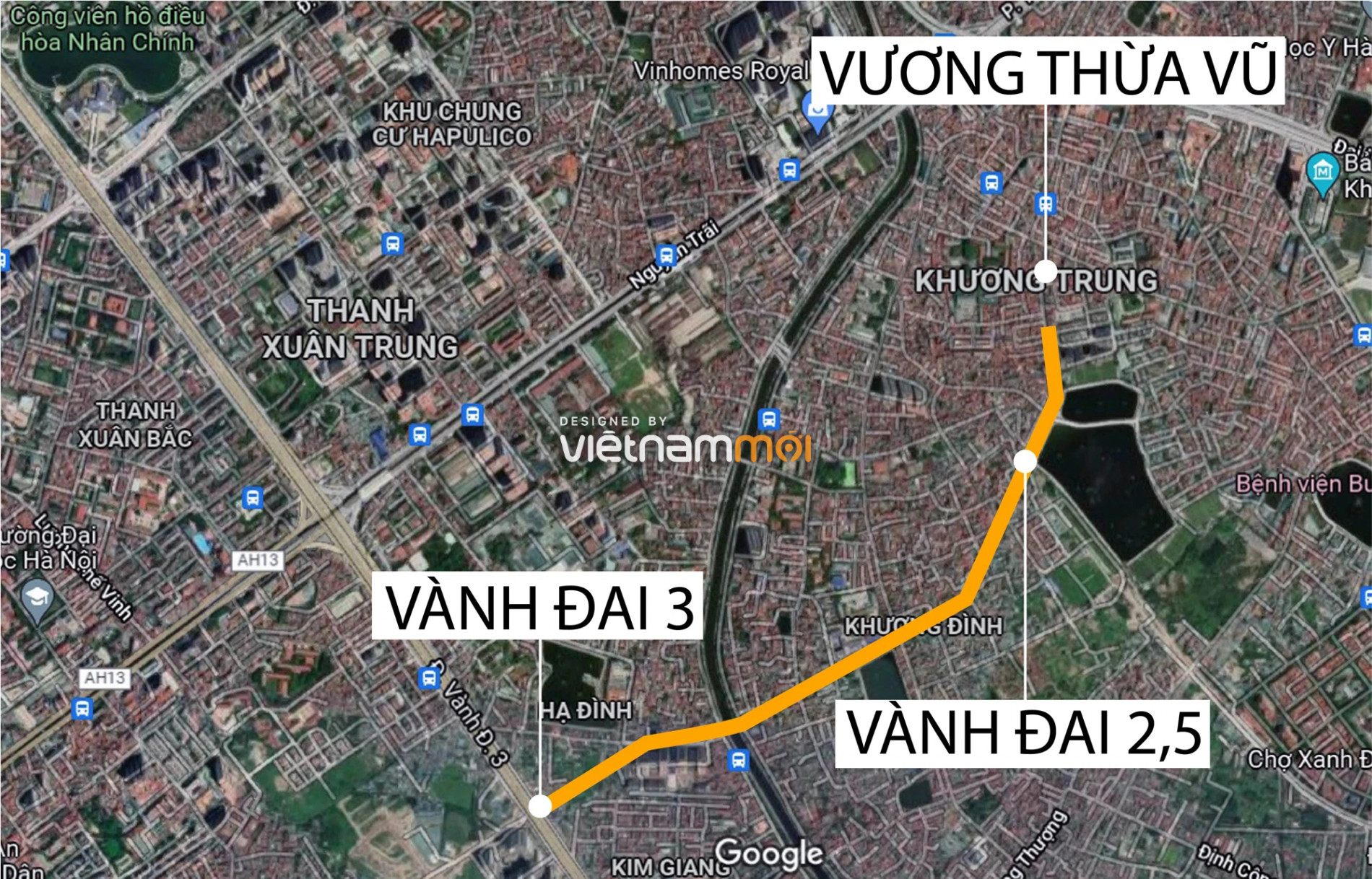 Toàn cảnh dự án đường Tôn Thất Tùng kéo dài đang được Hà Nội rà soát