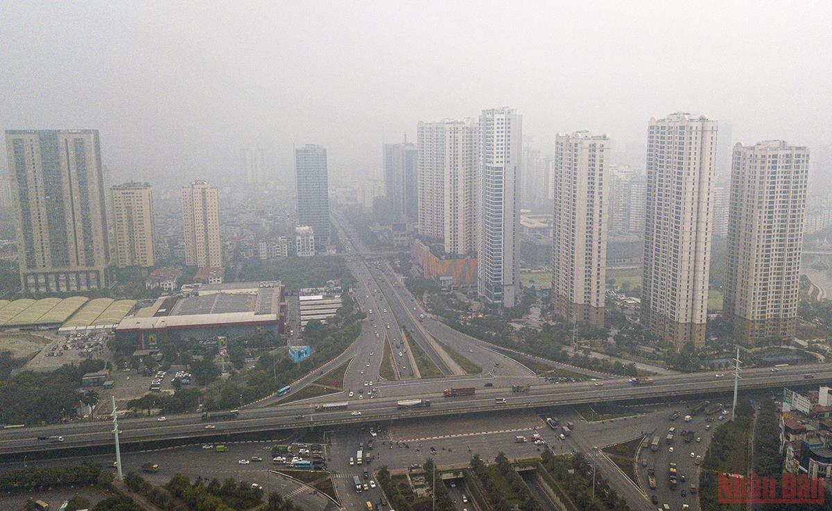 Ô nhiễm bụi mịn và chất lượng không khí trên địa bàn Hà Nội ở mức “rất xấu” -0