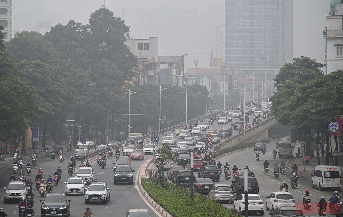 Ô nhiễm bụi mịn và chất lượng không khí trên địa bàn Hà Nội ở mức “rất xấu” -2