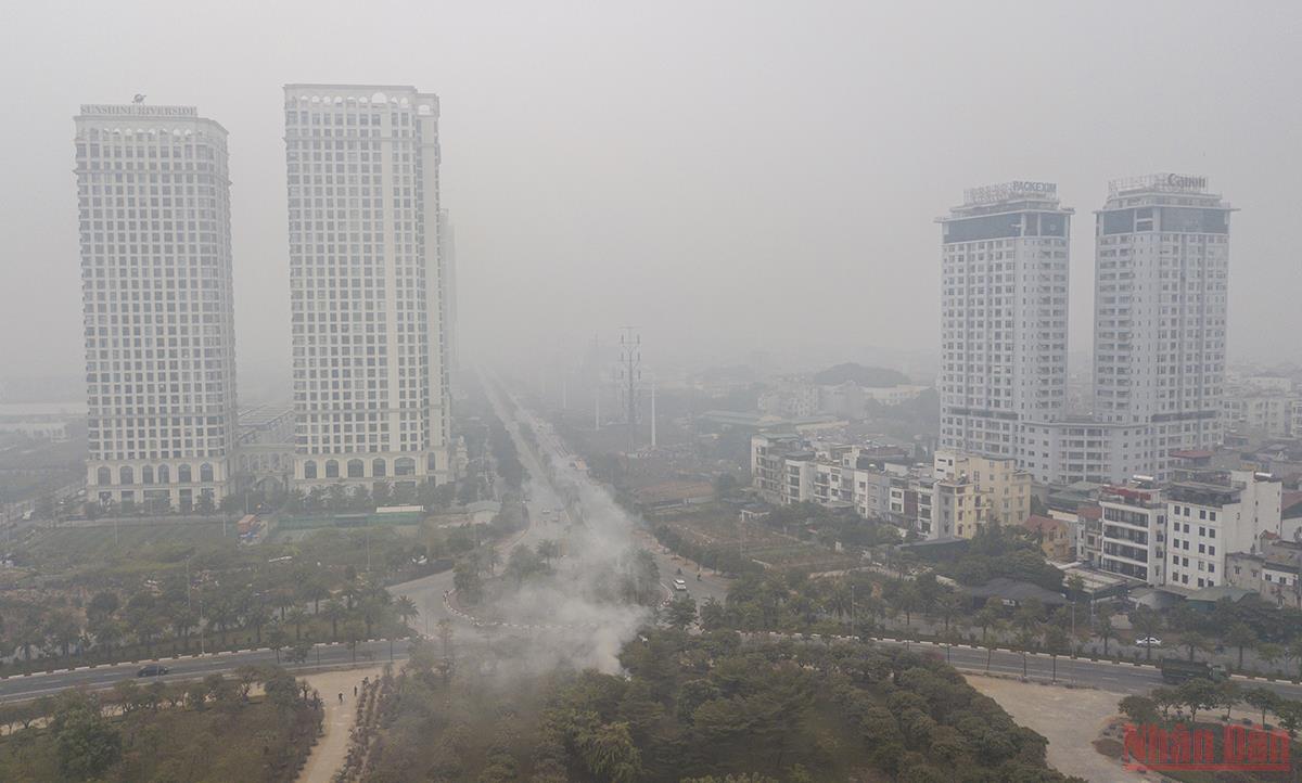 Ô nhiễm bụi mịn và chất lượng không khí trên địa bàn Hà Nội ở mức “rất xấu” -4