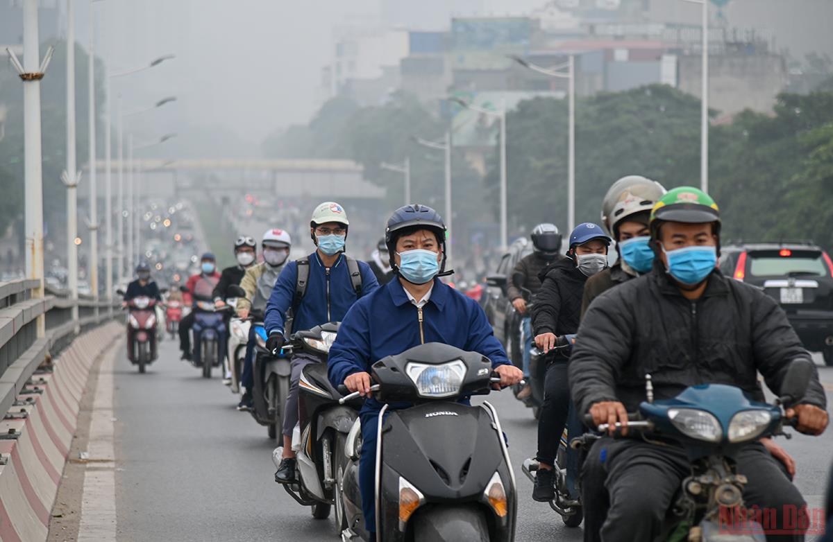 Ô nhiễm bụi mịn và chất lượng không khí trên địa bàn Hà Nội ở mức “rất xấu” -9