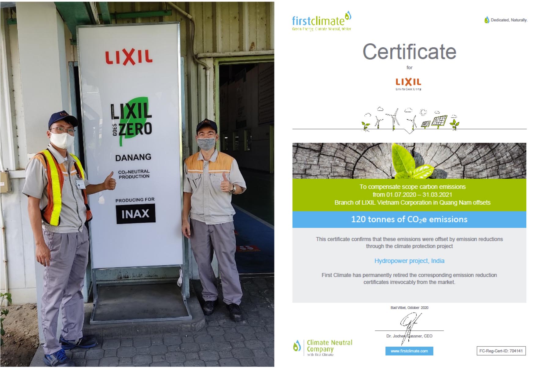 Lixil - 8 nhà máy trên toàn cầu của Lixil đạt trung hòa carbon - Tạp chí Kiến Trúc