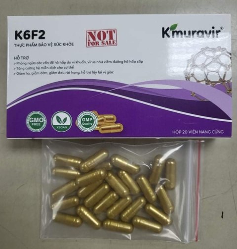 Bộ Y tế cảnh báo về sản phẩm K6F2 Thực phẩm bảo vệ sức khỏe Kmuravir® sai phạm