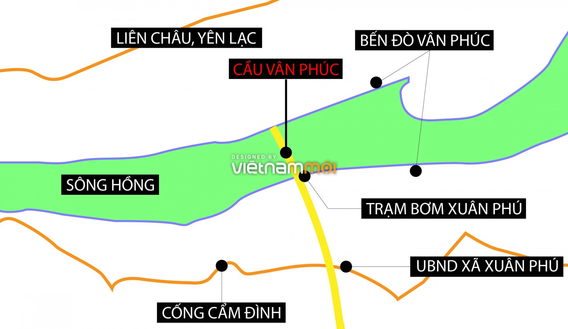 Cầu sẽ mở theo quy hoạch ở Hà Nội: Toàn cảnh cầu Vân Phúc nối Phúc Thọ với Yên Lạc, Vĩnh Phúc - Ảnh 1.