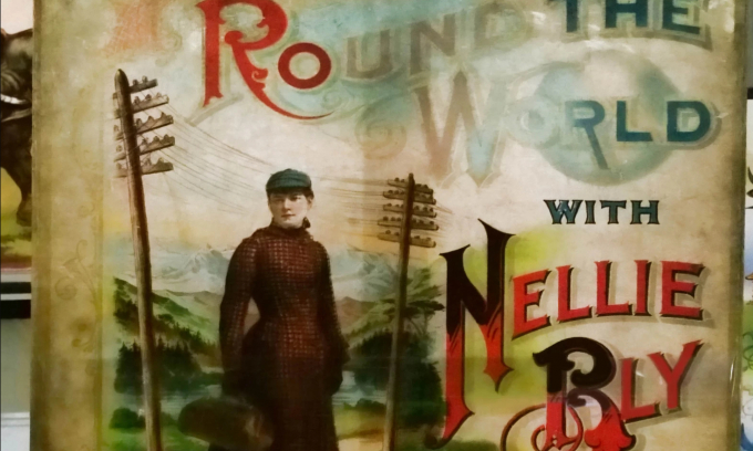 Bìa quyển sách do Nellie Bly viết, ghi lại chuyến đi vòng quanh thế giới trong vòng chưa đầy 80 ngày của bà. Ảnh: Dreamstime.