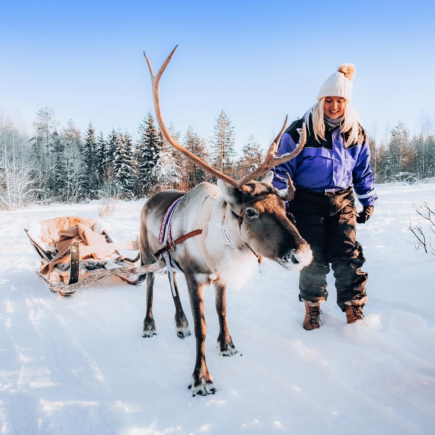 Rovaniemi được xem là ' quê hương của ông già Noel' và nổi tiếng với cảnh Bắc Cực quang Aurora Borealis hoành tráng. Ảnh: @jennie_wanders
