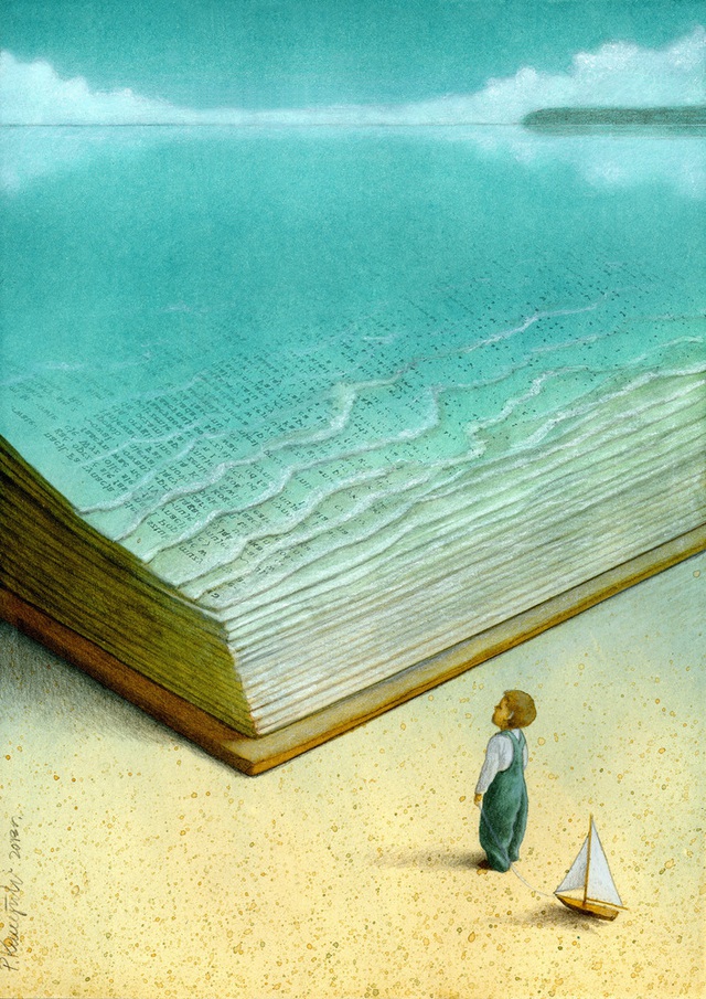 Bức vẽ của họa sĩ Pawel Kuczynski (Ba Lan) đoạt giải ba. Hãy để nhiều thế hệ tương lai sẽ còn được thấy vẻ đẹp của biển cả, đừng để những kỳ quan biển cả chỉ còn được nhắc tới trong sách vở và muốn được chiêm ngưỡng, trẻ phải dùng trí tưởng tượng của mình.