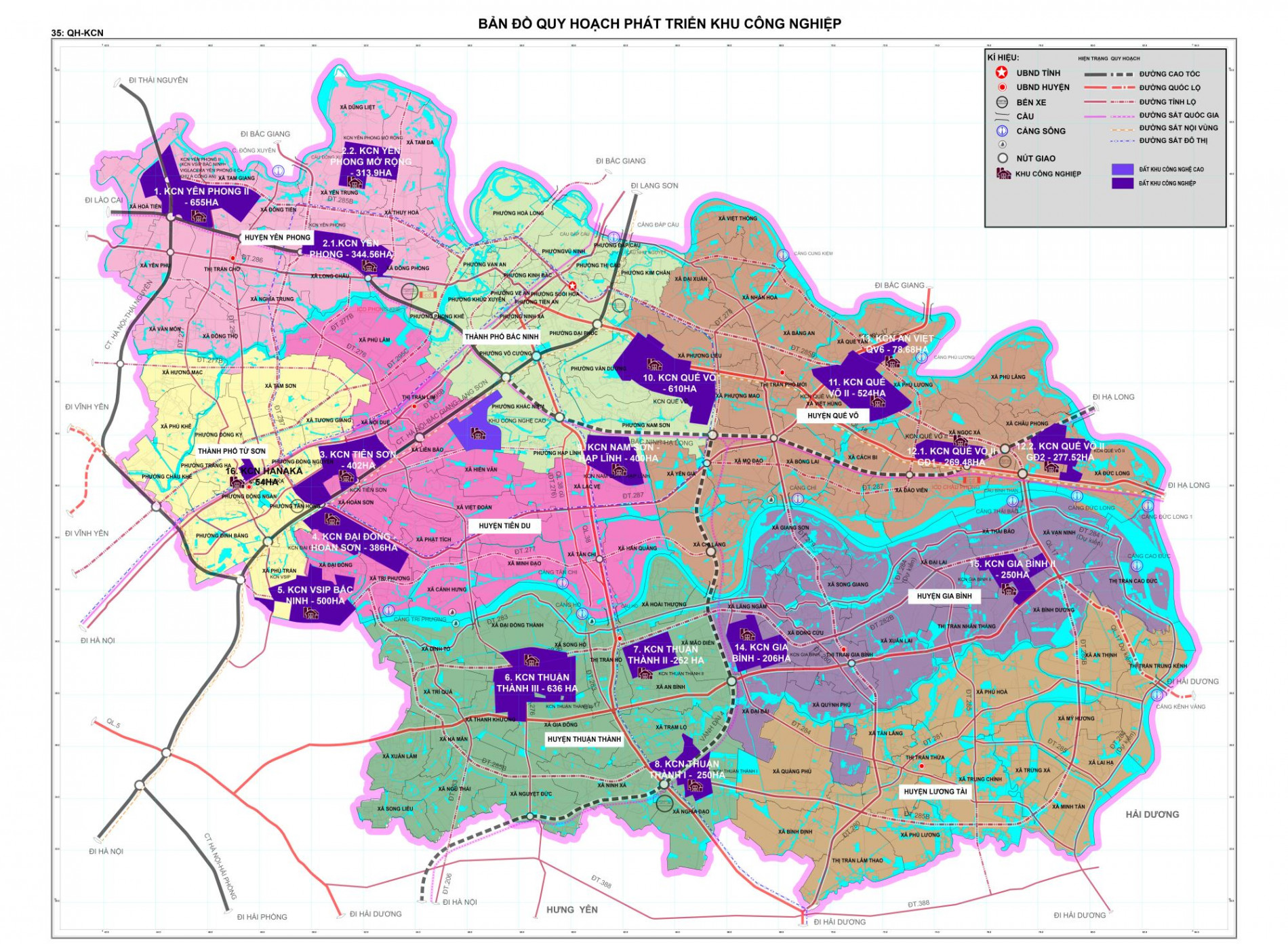 Đến 2030, Bắc Ninh thành lập thêm 8 KCN gần 1.700 ha