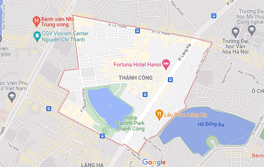 Những khu đất sắp thu hồi để mở đường ở phường Thành Công, Ba Đình, Hà Nội (phần 3)