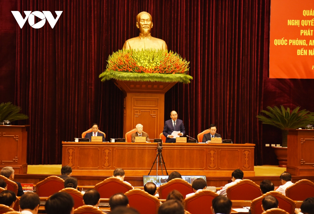 Tổng Bí thư Nguyễn Phú Trọng chủ trì Hội nghị quán triệt Nghị quyết 11 của Bộ Chính trị