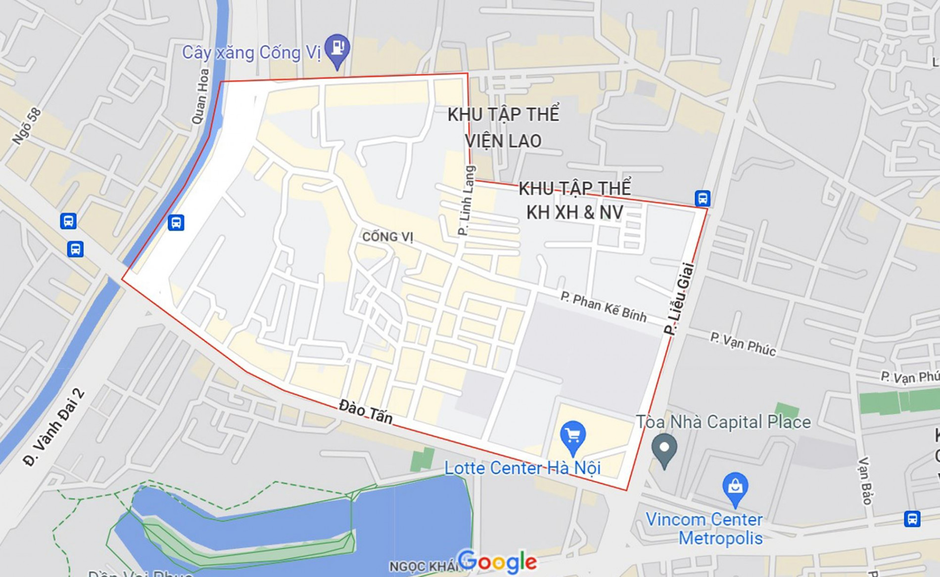 Những khu đất sắp thu hồi để mở đường ở phường Cống Vị, Ba Đình, Hà Nội (phần 2)