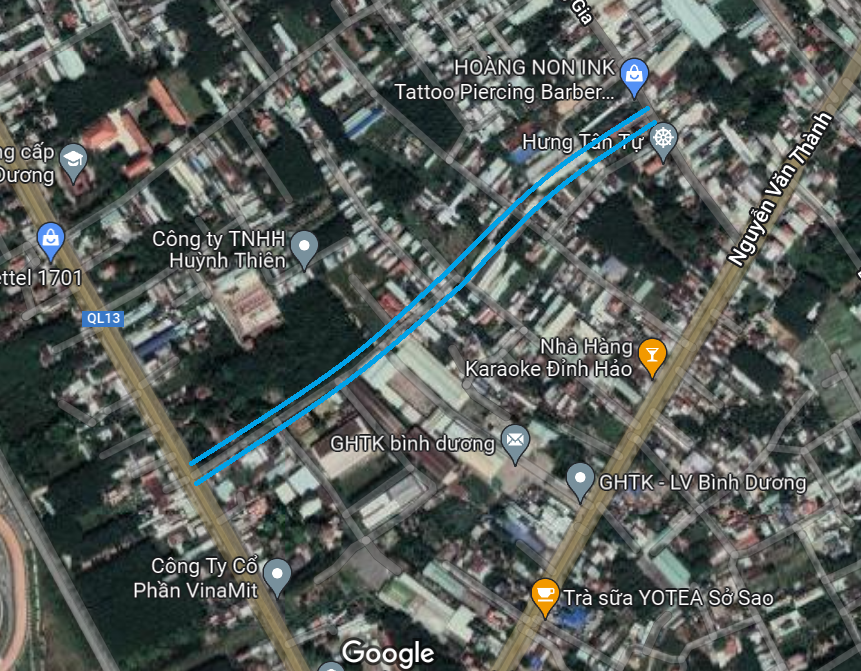 Đường sẽ mở theo quy hoạch ở phường Tân Định, thị xã Bến Cát, tỉnh Bình Dương (phần 1)
