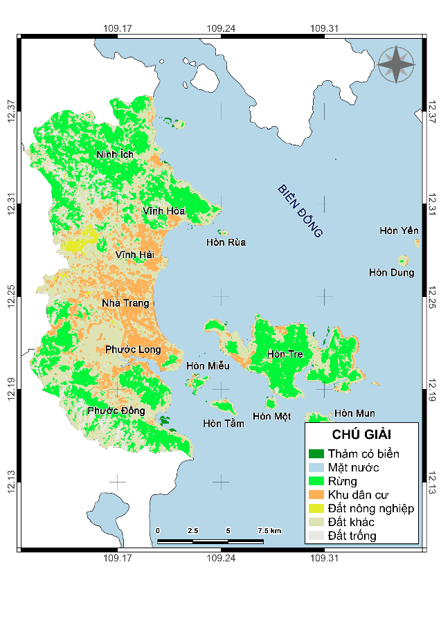 Tác động của biến động sử dụng đất đến đa dạng sinh học và diện tích phân bố của các thảm cỏ biển ở một số vùng biển ven bờ Việt Nam