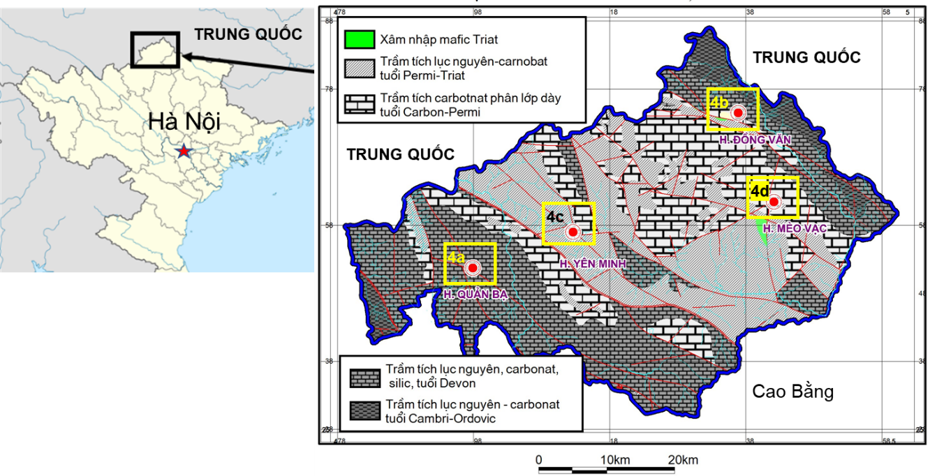 Hiện trạng môi trường phóng xạ radon tại các đô thị khu vực Cao nguyên đá Đồng Văn