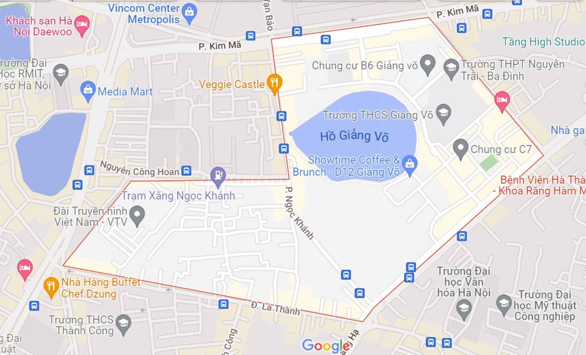 Những khu đất sắp thu hồi để mở đường ở phường Giảng Võ, Ba Đình, Hà Nội (phần 2)