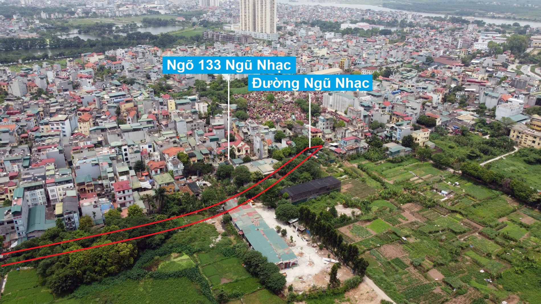 Đường sẽ mở theo quy hoạch ở phường Lĩnh Nam, Hoàng Mai, Hà Nội (phần 2)