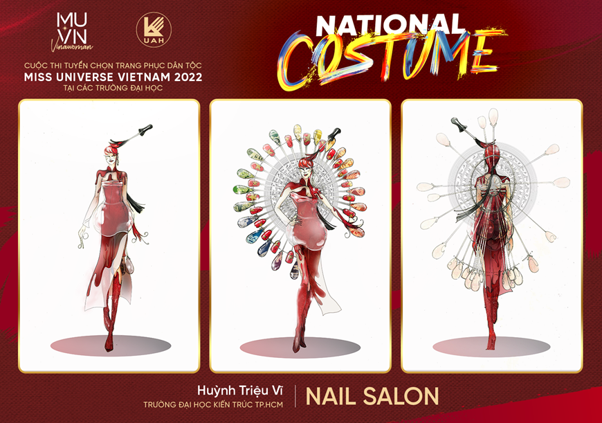 Hé lộ các mẫu thiết kế Trang phục dân tộc cho Hoa hậu Hoàn vũ 2022 | Thời trang | Vietnam+ (VietnamPlus)