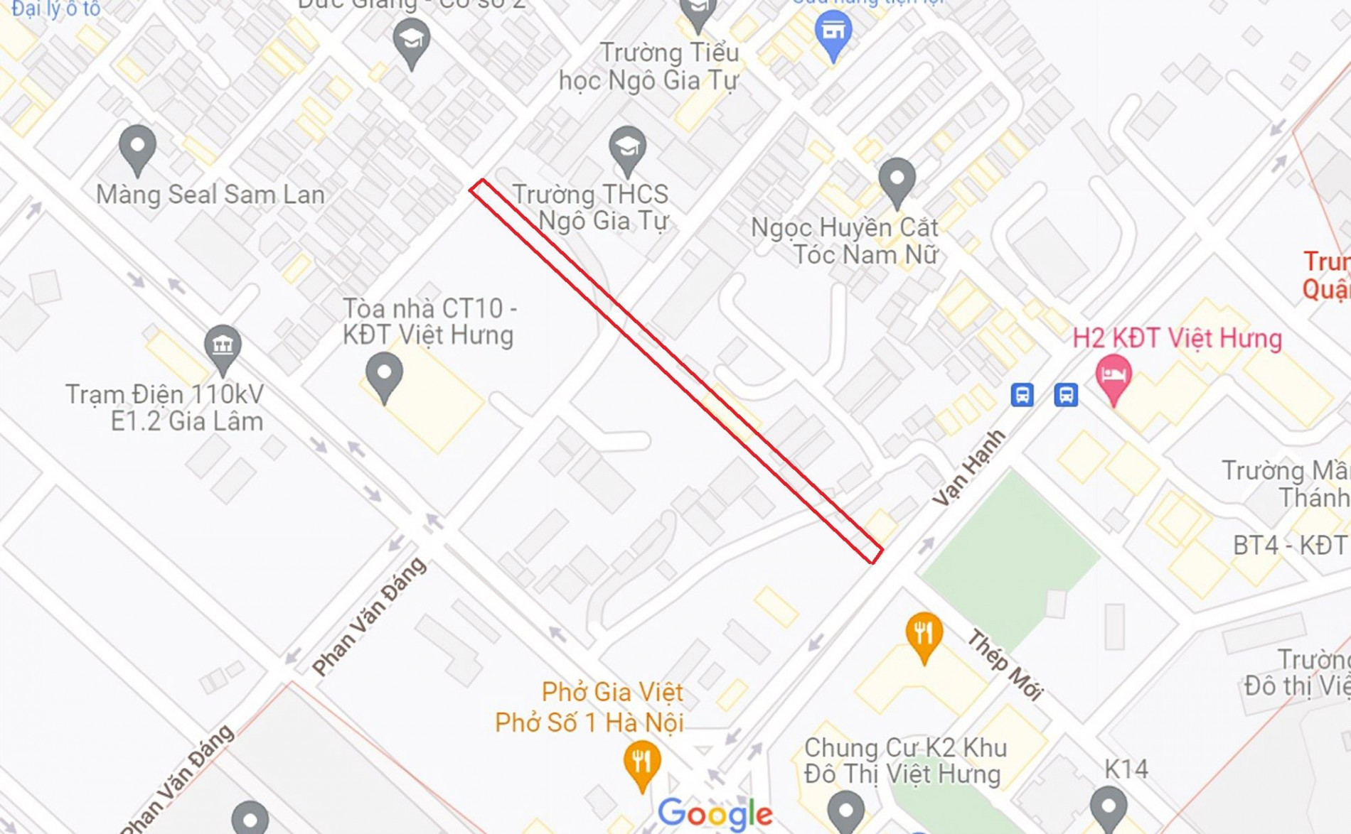 Đường sẽ mở theo quy hoạch ở phường Đức Giang, Long Biên, Hà Nội (phần 2)