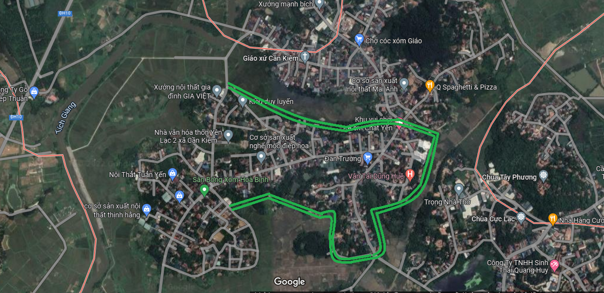 Đường sẽ mở theo quy hoạch ở xã Cần Kiệm, huyện Thạch Thất, Hà Nội (phần 2)