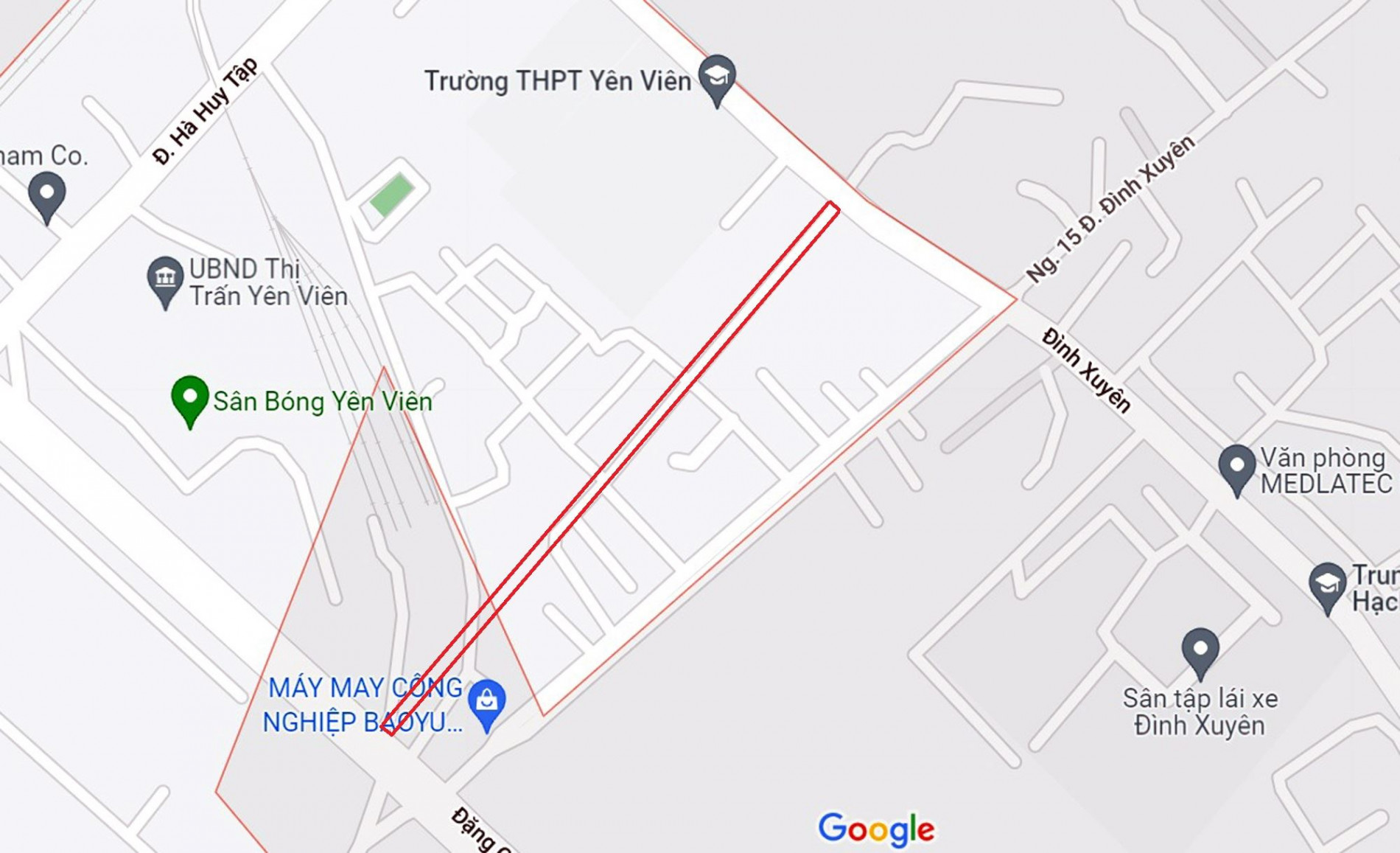 Đường sẽ mở theo quy hoạch ở thị trấn Yên Viên, Gia Lâm, Hà Nội (phần 1)