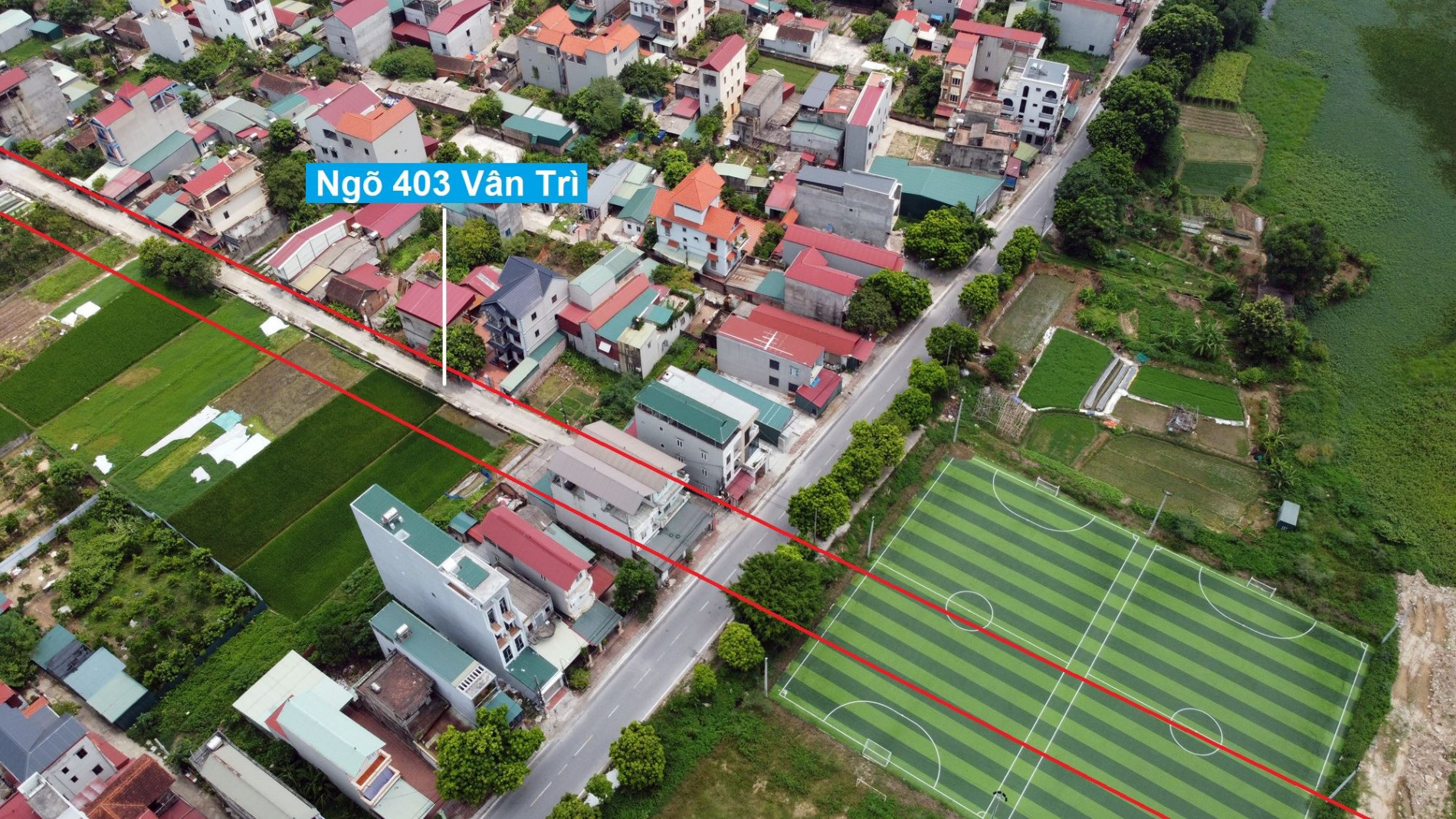 Đường sẽ mở theo quy hoạch ở xã Vân Nội, Đông Anh, Hà Nội (phần 2)