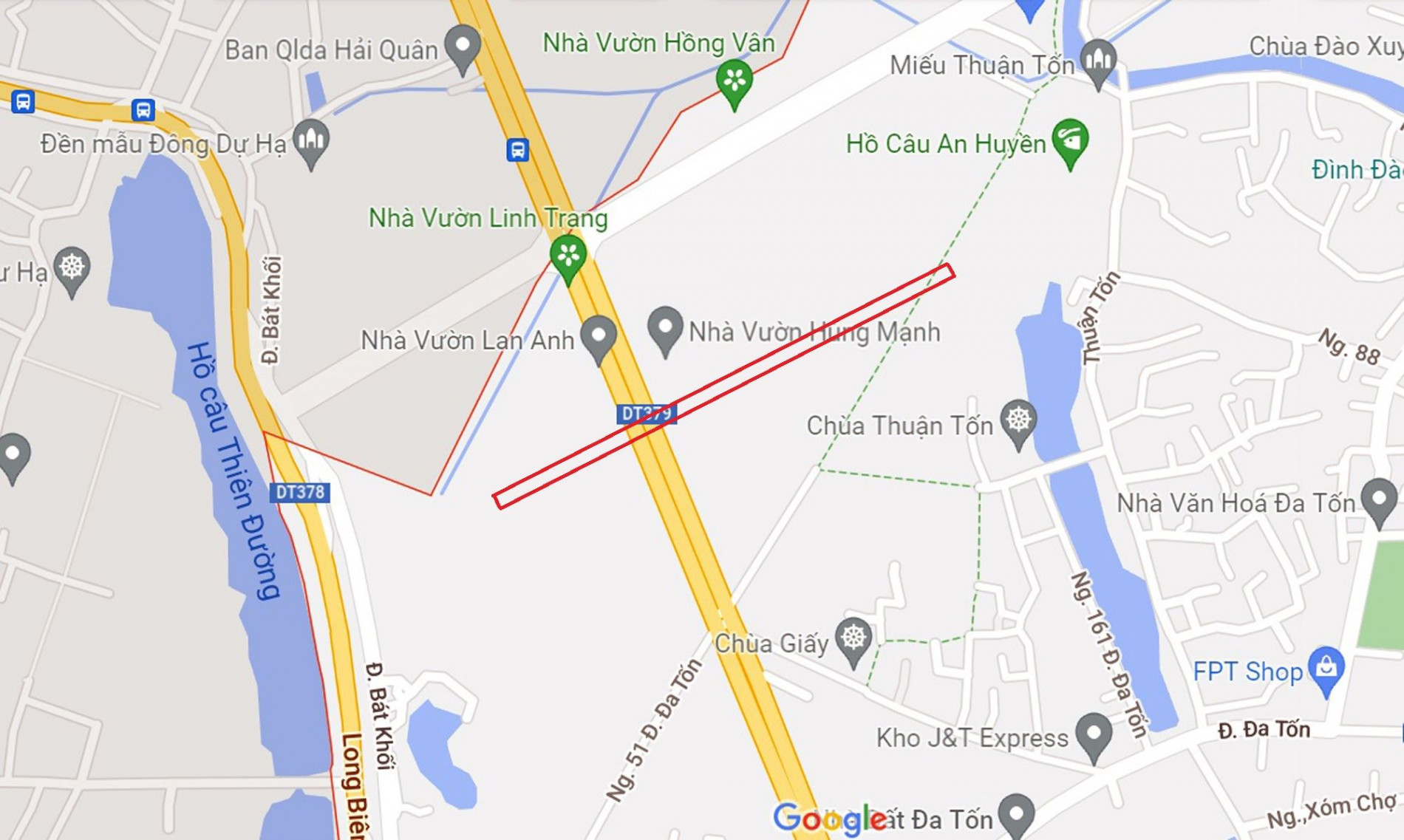 Đường sẽ mở theo quy hoạch ở xã Đa Tốn, Gia Lâm, Hà Nội (phần 2)