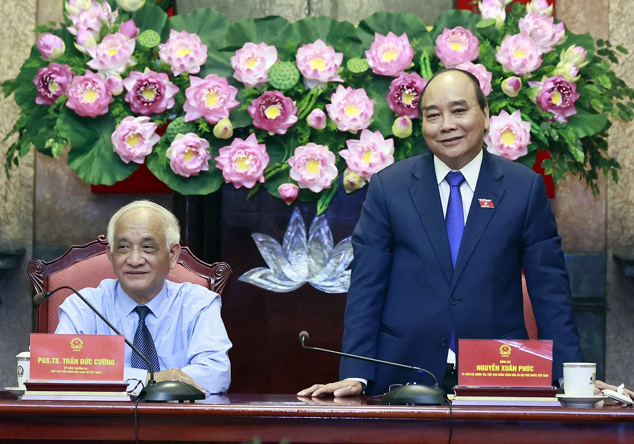 Chủ tịch nước làm việc với Hội Khoa học lịch sử Việt Nam -3