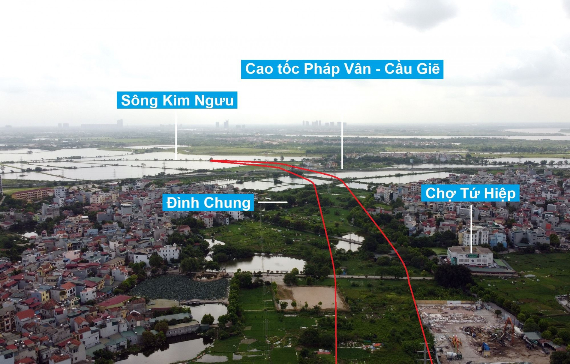 Đường sẽ mở theo quy hoạch xã Tứ Hiệp, Thanh Trì, Hà Nội (phần 3)