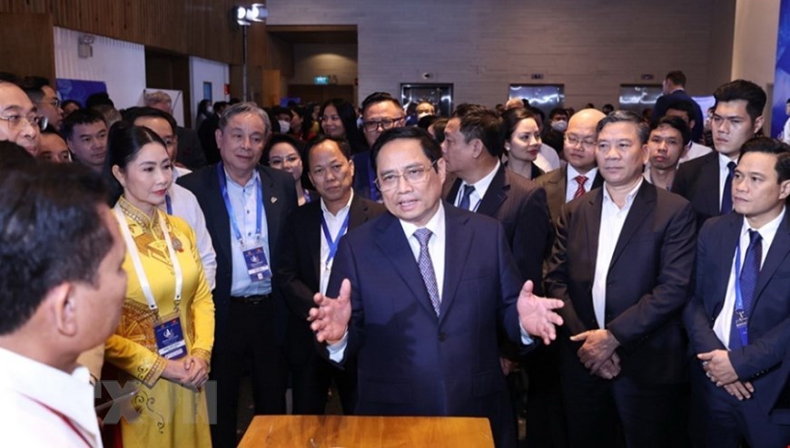 Hình ảnh Thủ tướng Phạm Minh Chính dự Diễn đàn Kinh tế Việt Nam lần 4 | Chính trị | Vietnam+ (VietnamPlus)