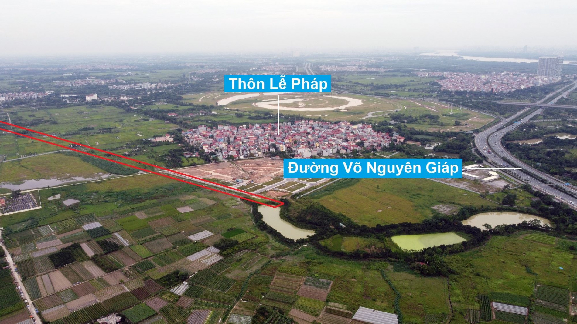 Đường sẽ mở theo quy hoạch ở xã Tiên Dương, Đông Anh, Hà Nội (phần 2)