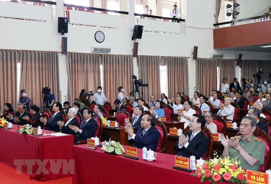 Chủ tịch nước dự Lễ kỷ niệm 110 năm Ngày sinh Chủ tịch HĐBT Phạm Hùng | Chính trị | Vietnam+ (VietnamPlus)