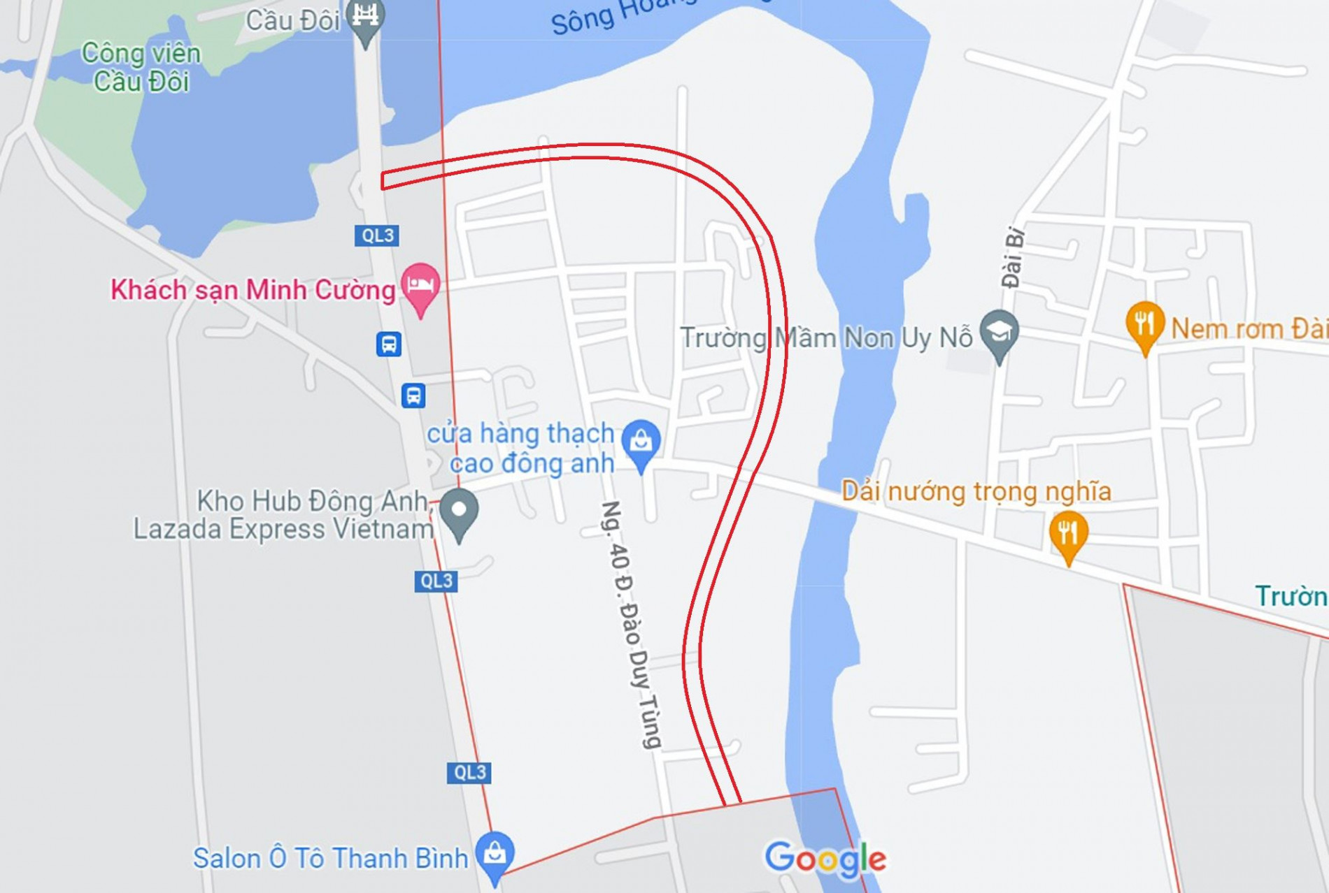 Đường sẽ mở theo quy hoạch ở xã Uy Nỗ, Đông Anh, Hà Nội (phần 2)